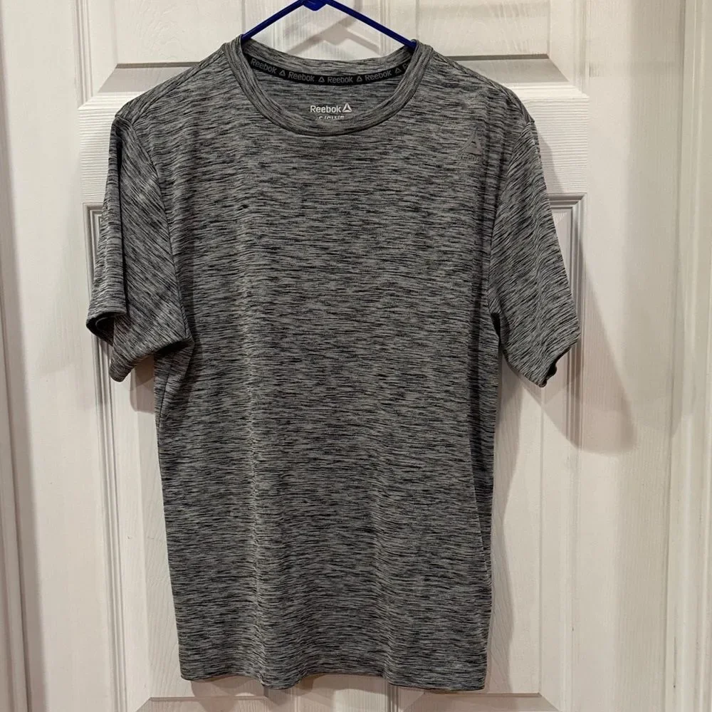 Reebok Men's Size Small Heathered Black/Gray Tee